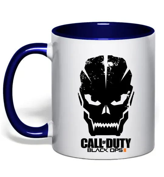 Чашка с цветной ручкой CoD Black ops Глубокий темно-синий фото