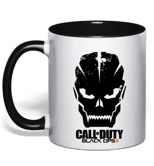 Чашка с цветной ручкой CoD Black ops Черный фото
