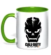 Чашка с цветной ручкой CoD Black ops Лаймовый фото