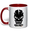 Чашка с цветной ручкой CoD Black ops Красный фото
