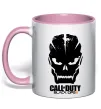 Чашка с цветной ручкой CoD Black ops Нежно розовый фото