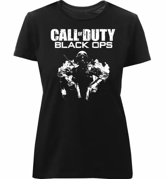 Жіноча преміум футболка Black Ops Чорний фото