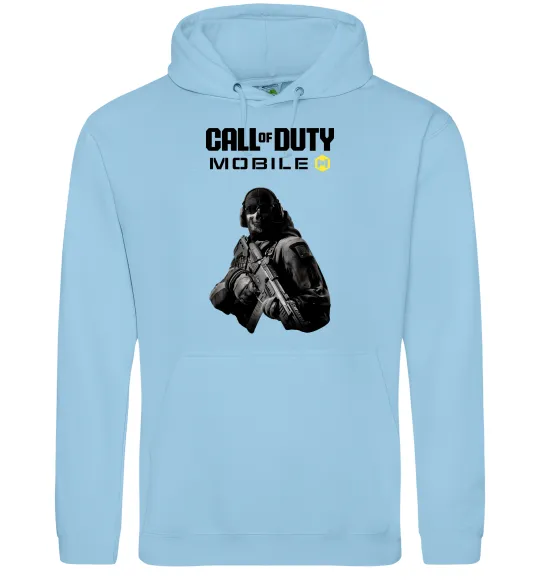 Чоловіча толстовка (худі) CoD mobile Блакитний фото