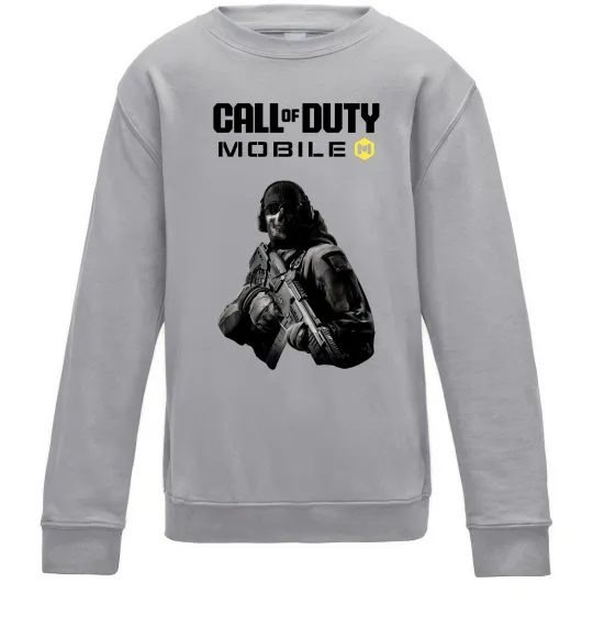 Детский Свитшот CoD mobile Серый меланж фото