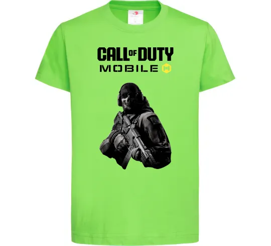 Дитяча футболка CoD mobile Лаймовий фото