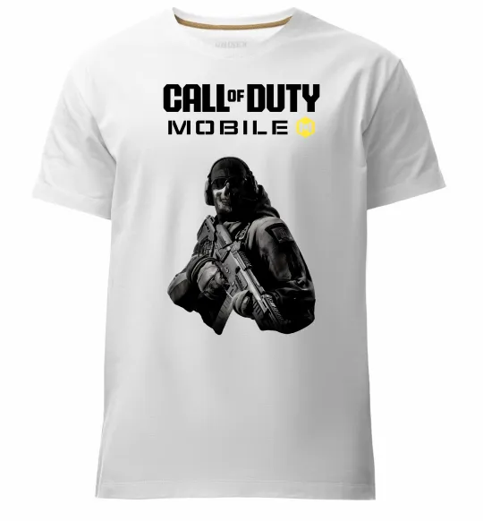 Чоловіча преміум футболка CoD mobile Білий фото