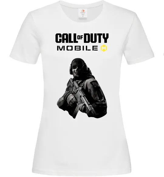Жіноча футболка CoD mobile Білий фото