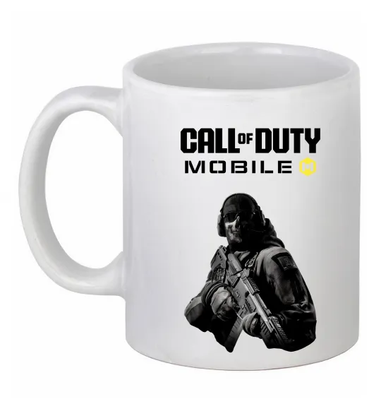 Чашка керамическая CoD mobile Белый фото