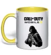 Чашка с цветной ручкой CoD mobile Солнечно желтый фото