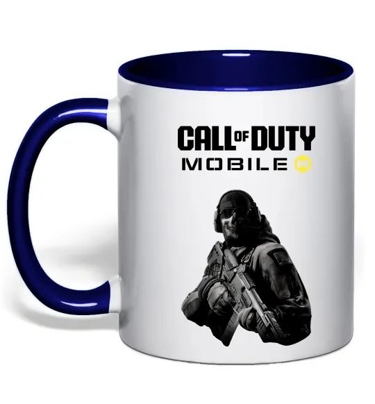 Чашка с цветной ручкой CoD mobile Глубокий темно-синий фото