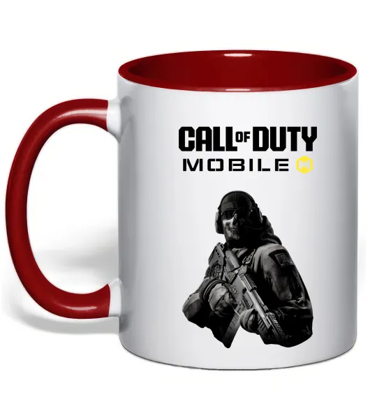 Чашка с цветной ручкой CoD mobile Красный фото