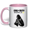 Чашка с цветной ручкой CoD mobile Нежно розовый фото