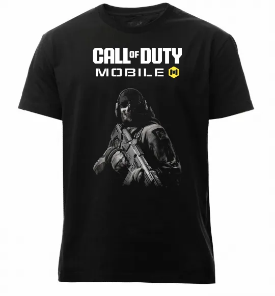 Чоловіча преміум футболка CoD mobile Чорний фото