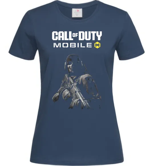 Жіноча футболка CoD mobile Темно-синій фото