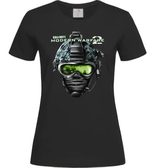 Жіноча футболка Call of Duty Modern Warfare 2 Чорний фото
