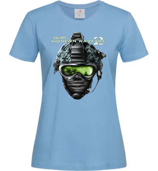 Жіноча футболка Call of Duty Modern Warfare 2 Блакитний фото