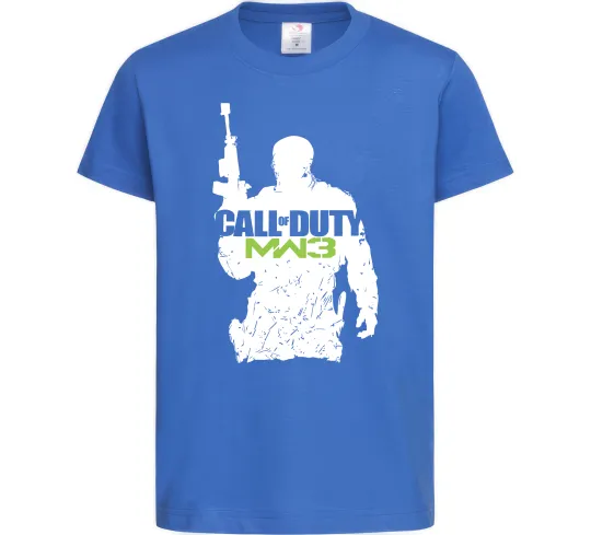 Дитяча футболка CoD MW3 Яскраво-синій фото