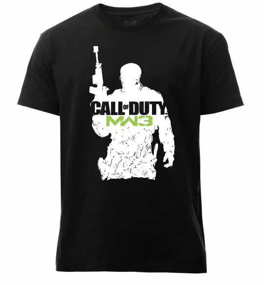 Чоловіча преміум футболка CoD MW3 Чорний фото