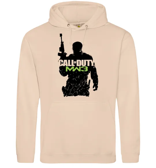 Мужская толстовка (худи) CoD MW3 Песочный фото