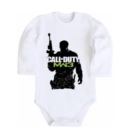 Дитячий бодік CoD MW3 Білий фото