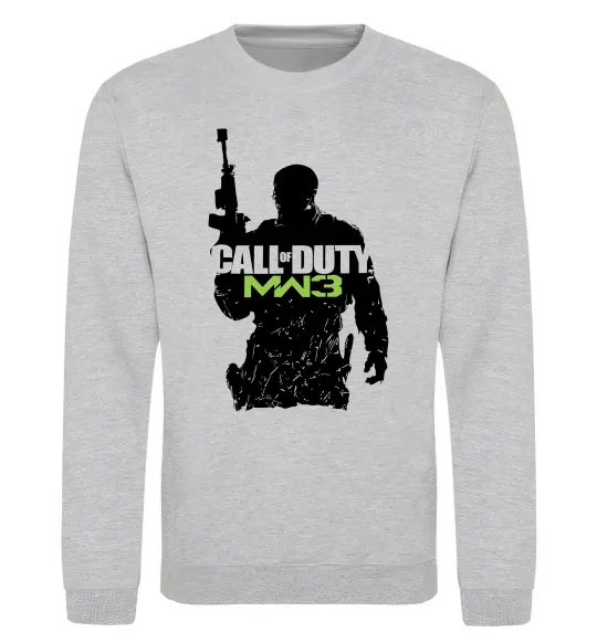 Світшот CoD MW3 Сірий меланж фото