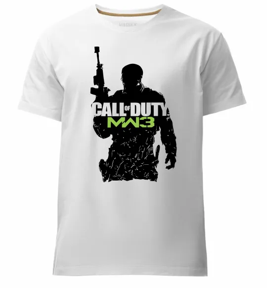 Чоловіча преміум футболка CoD MW3 Білий фото