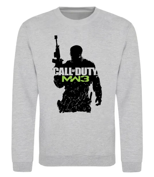 Світшот CoD MW3 Сірий меланж фото