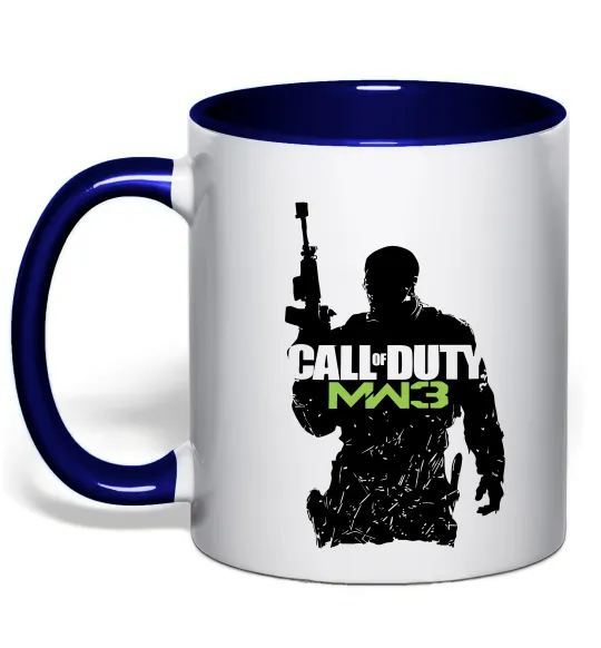 Чашка с цветной ручкой CoD MW3 Глубокий темно-синий фото