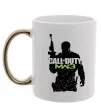 Чашка с цветной ручкой CoD MW3 Золото фото