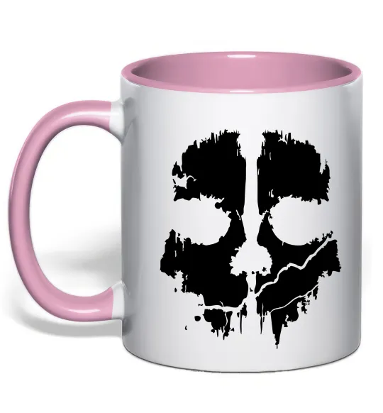 Чашка с цветной ручкой Ghost Нежно розовый фото