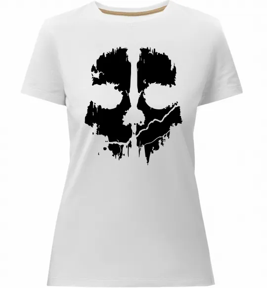 Жіноча преміум футболка Ghost Білий фото