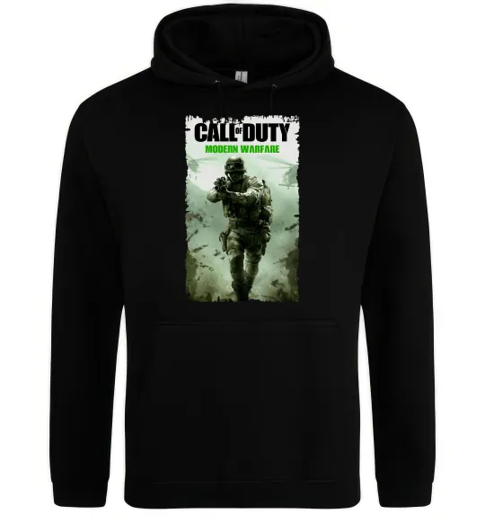 Чоловіча толстовка (худі) Modern Warfare Чорний фото
