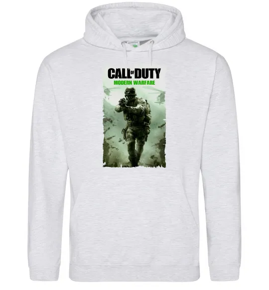 Женская толстовка (худи) Modern Warfare Серый меланж фото