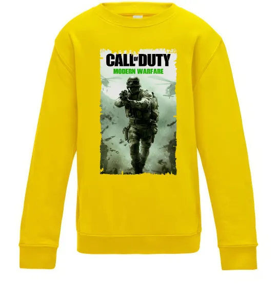 Детский Свитшот Modern Warfare Солнечно желтый фото