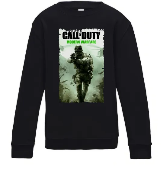 Детский Свитшот Modern Warfare Черный фото