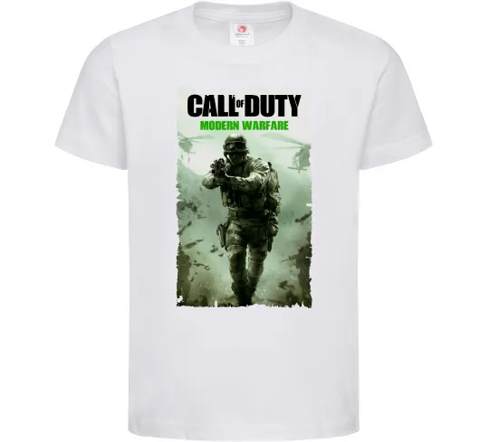 Дитяча футболка Modern Warfare Білий фото
