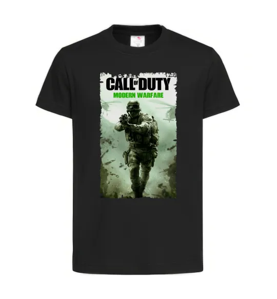 Детская футболка Modern Warfare Черный фото