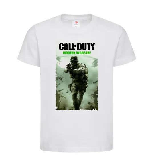 Детская футболка Modern Warfare Белый фото