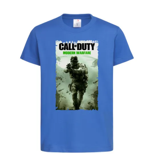 Детская футболка Modern Warfare Ярко-синий фото