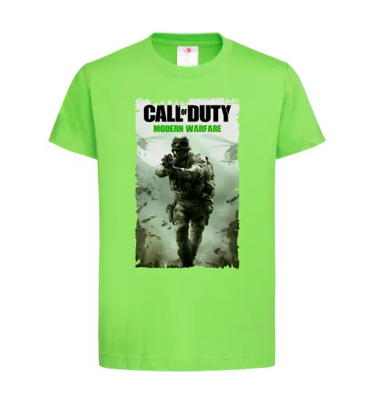 Детская футболка Modern Warfare Лаймовый фото