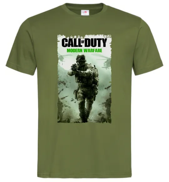 Мужская футболка Modern Warfare Оливковый фото