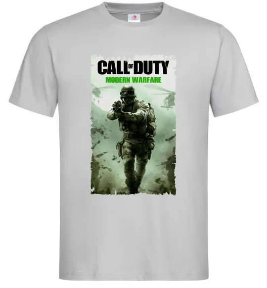 Мужская футболка Modern Warfare Серый фото