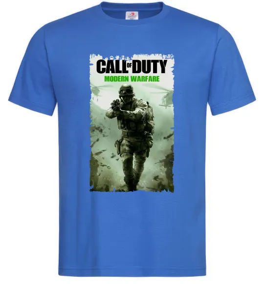Мужская футболка Modern Warfare Ярко-синий фото