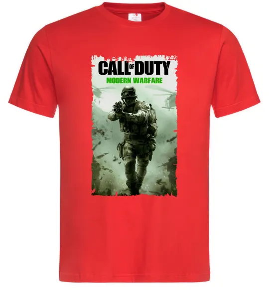 Мужская футболка Modern Warfare Красный фото
