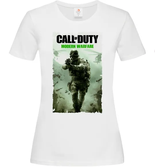Жіноча футболка Modern Warfare Білий фото