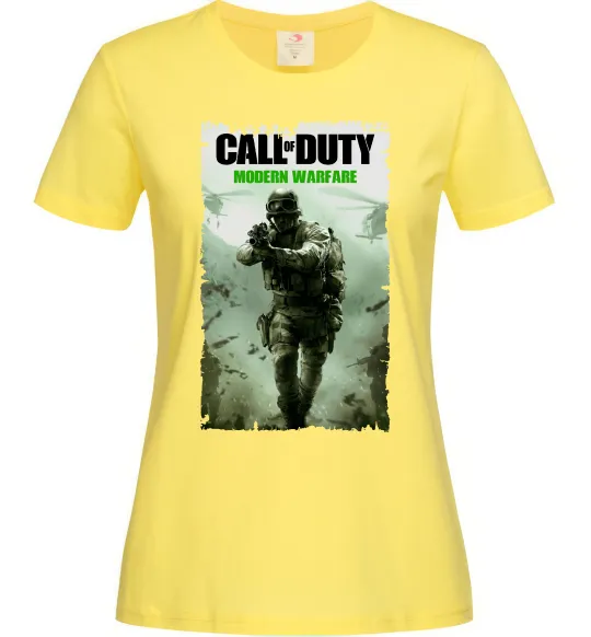 Жіноча футболка Modern Warfare Лимонний фото