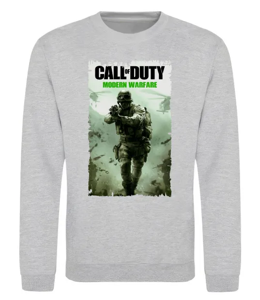 Світшот Modern Warfare Сірий меланж фото