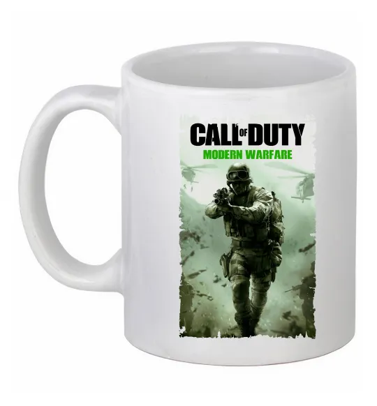 Чашка керамічна Modern Warfare Білий фото