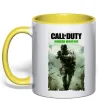 Чашка с цветной ручкой Modern Warfare Солнечно желтый фото