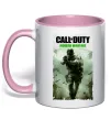 Чашка с цветной ручкой Modern Warfare Нежно розовый фото